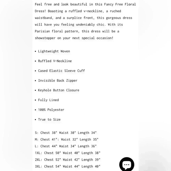 Emily Wonder Plus Size 2X Floral Flowy Midi Dress Ruffled - Picture 4 of 12